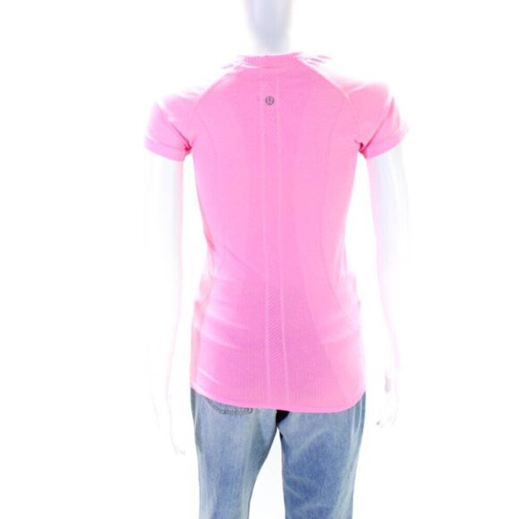 Lululemon Run Swiftly Short Sleeve Pink 4 MINT - Picture 4 of 7